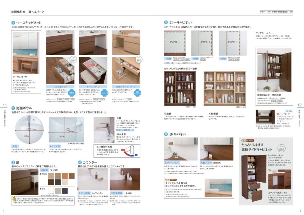 住友林業の仕様解説_洗面台_住友林業クレスト_HECD