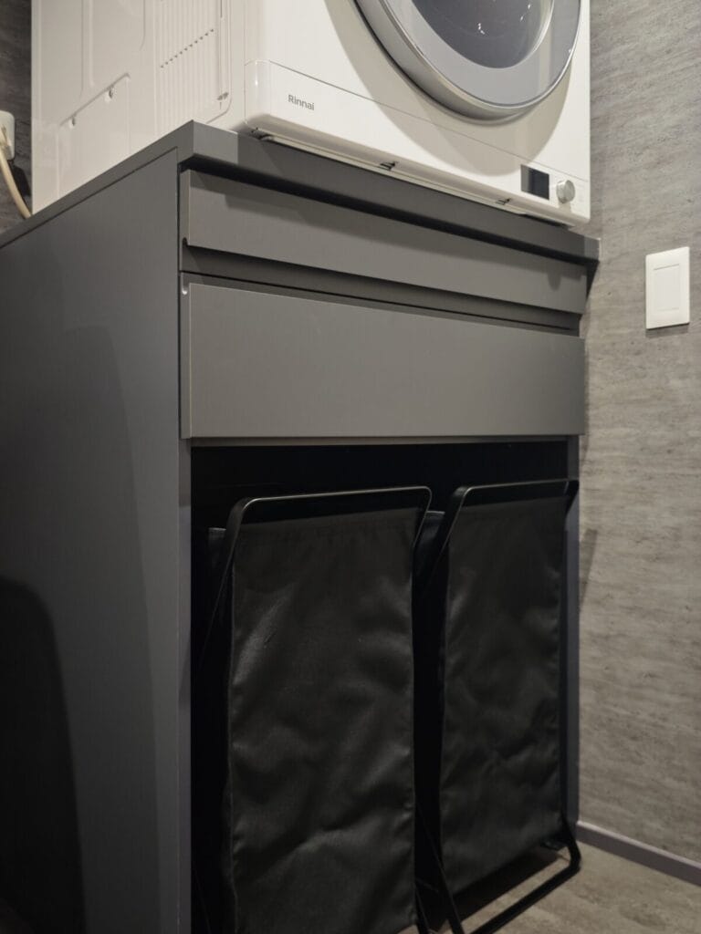 住友林業の自邸解説_バーのあるホテルライクな自邸_玄関のこだわり/仕様_水回り・バスルーム